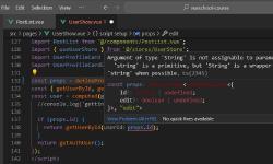 Détails d'une erreur TypeScript détectée par ESLint