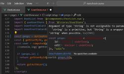 Détails d'une erreur TypeScript détectée par ESLint