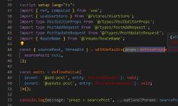 Exemple de la définition d'une “prop”