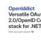 Capture d'écran de la page d'accueil d'Openiddict