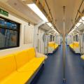 Une rame de métro vide