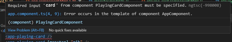 Exemple d’alerte TypeScript